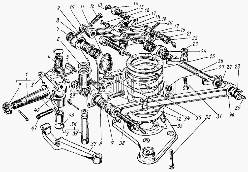 Волга 21 передняя подвеска