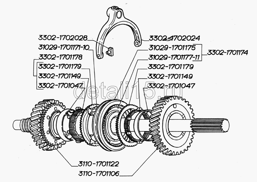 Кпп газель 3302 5 и ступка схема