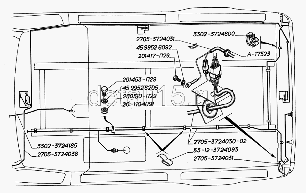 Газ 2705 схема