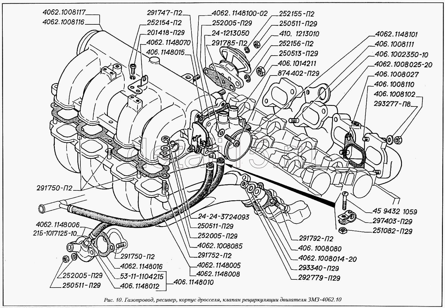Датчик впускного коллектора УАЗ 409 двигатель