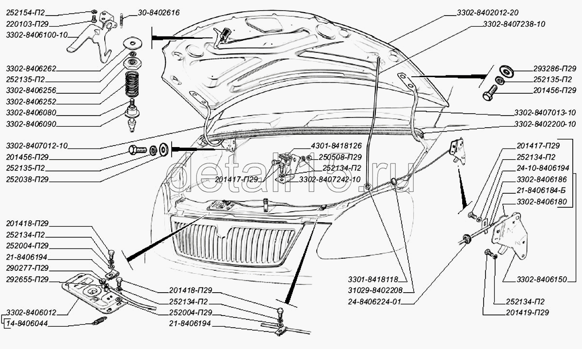 Не закрывается капот газель 3302 старого образца