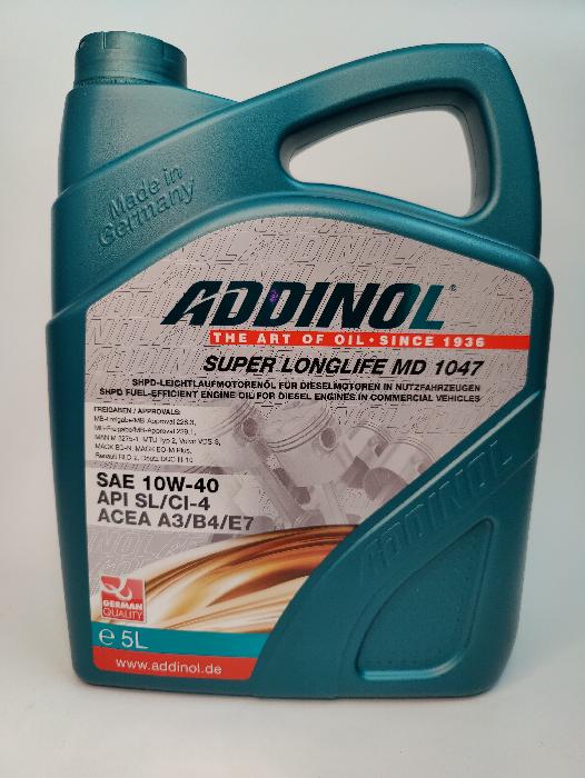   ADDINOL Super Longlife MD 1047 SL/CI-4 A3/B4/E7 5 10W-40